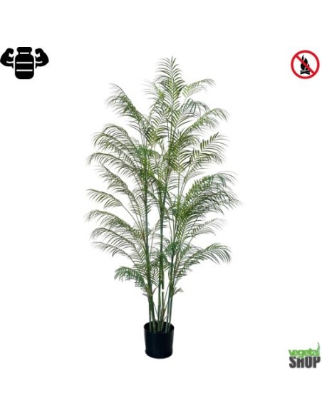 Plante artificiel X2 Areca Palm 150 cm (pot inclus) ignifuge anti feu vegetal shop