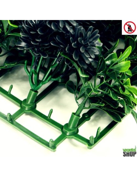 Mur végétal ignifugé HAWAI 1M2 best seller restaurant anti FEU UV vegetal shop