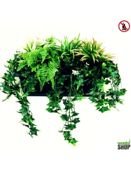 Jardinière végétaux artificiels10+1 gratuite ANTI UV Ignifugé L60cm vegetal shop