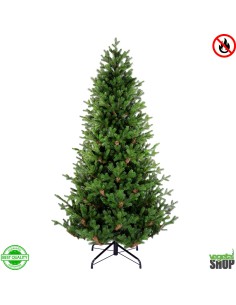 Sapin de noel artificiel ignifugé anti feu 6 tailles 180cm 210cm 240cm 300 360cm 400cm vegetal shop
