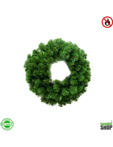 Couronne Noel 50CM X6 100% ignifugé artificiel vegetal shop