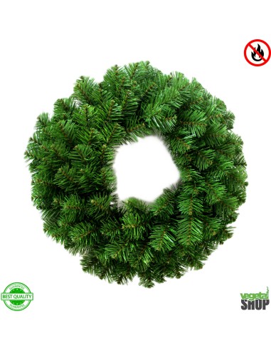 Couronne Noel 80CM X4 100% ignifugé artificiel vegetal shop