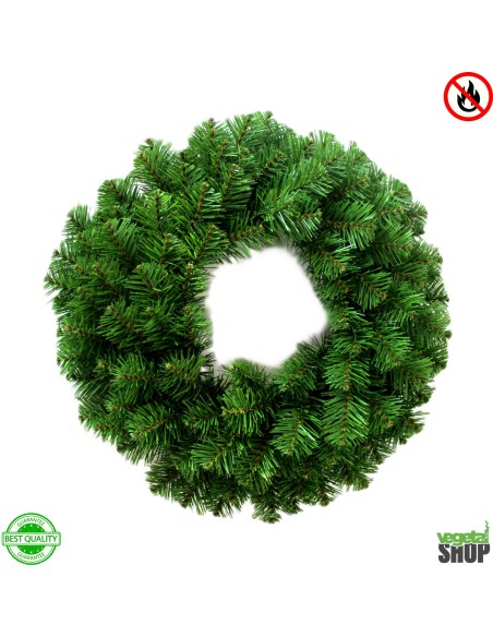 Couronne Noel 80CM X4 100% ignifugé artificiel vegetal shop