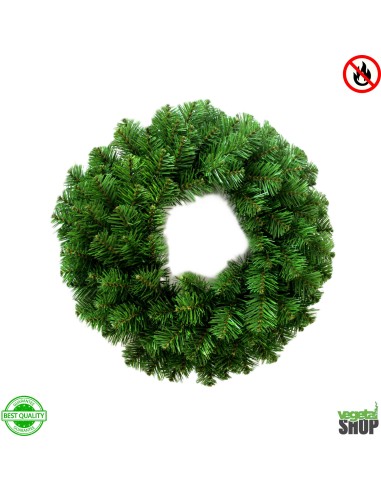 Couronne Noel 65CM X4 100% ignifugé artificiel vegetal shop