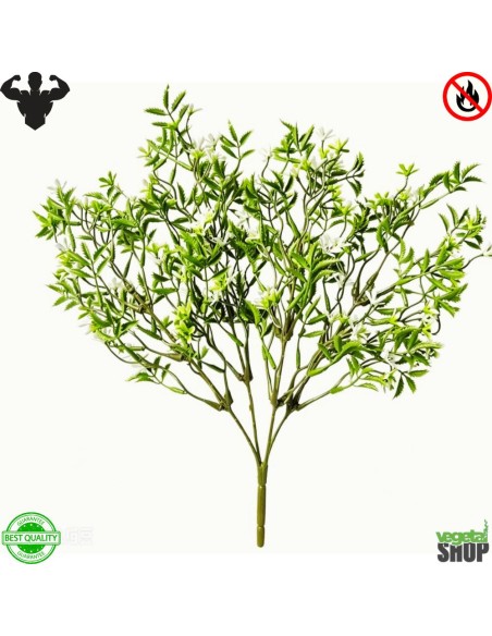 Myrtle Flower bush blanc 30 cm Plante artificiel ignifuge