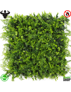 LOT 10+1 offerte Mur végétal ignifugé VERDA 1M2 décoration restaurant boutique magasin anti FEU UV vegetal shop