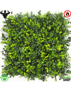 LOT 10+1 gratuite Mur végétal ignifugé BARBA 1M2 décoration restaurant boutique magasin anti FEU UV vegetal shop