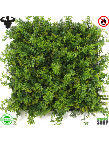 Mur végétal ignifugé BALIA 1M2 artificiel décoration restaurant magasin anti FEU UV vegetal shop