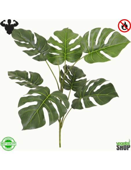 Monstera Deliciosa X4 78 cm ignifuge artificiel vegetal shop