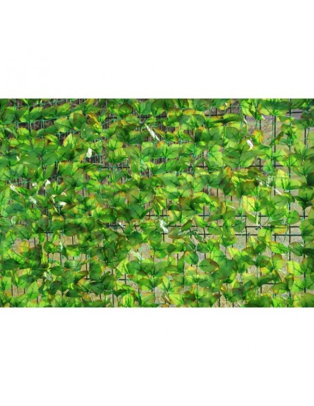 Filet végétal artificiel ignifugé vert clair lierre 6M2 200cm/300cm terrasse cloture mur plafond anti UV spécial extérieur