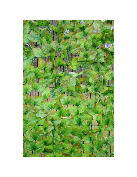 Filet végétal artificiel ignifugé vert clair lierre 6M2 200cm/300cm terrasse cloture mur plafond anti UV spécial extérieur