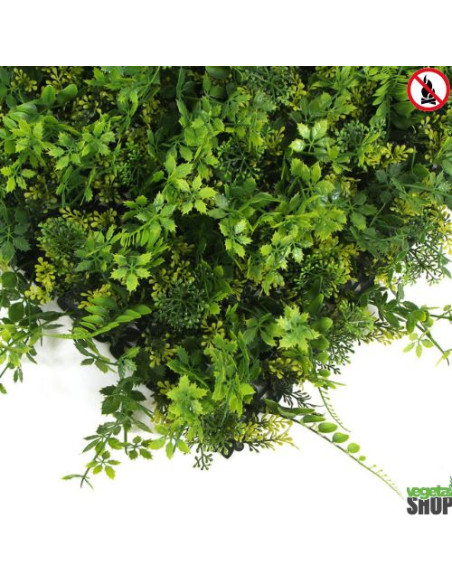 Mur végétal ignifugé BALIA 1M2 artificiel décoration restaurant magasin anti FEU UV vegetal shop