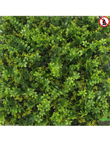 Mur végétal ignifugé BALIA 1M2 artificiel décoration restaurant magasin anti FEU UV vegetal shop