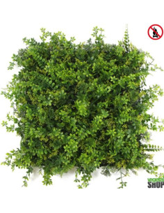 Mur végétal ignifugé BALIA 1M2 artificiel décoration restaurant magasin anti FEU UV vegetal shop
