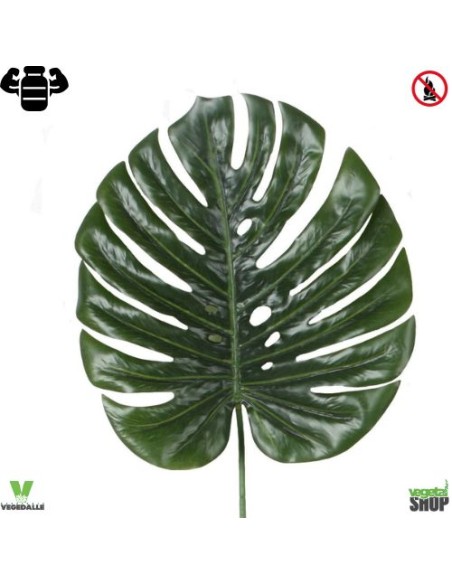 Monstera 36 cm artificiel plante ignifuge anti-feu vegetal shop