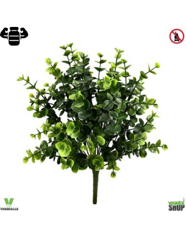 Eucalyptus bush 33 cm artificiel plante ignifuge anti-feu vegetal shop