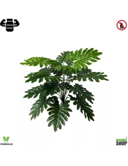 Philodendron Selloum artificiel plante ignifuge anti-feu vegetal shop