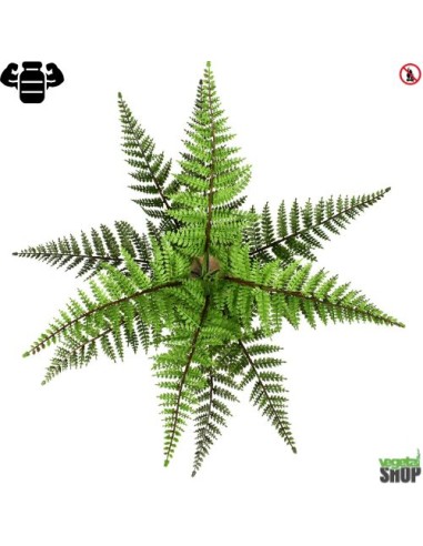 Boston fern 35 cm artificiel plante ignifuge anti-feu vegetal shop