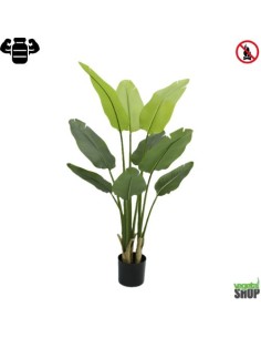 Plante artificielle 4X Strelitzia Nicolai 120 cm IGNIFUGÉ(pot inclus) anti UV vegetal shop