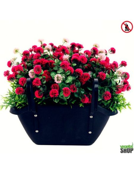 Jardinière fleurs artificielles ANTI UV Ignifugé L40cm vegetal shop