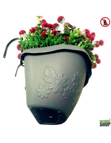 Jardinière fleurs artificielles ANTI UV Ignifugé L40cm vegetal shop