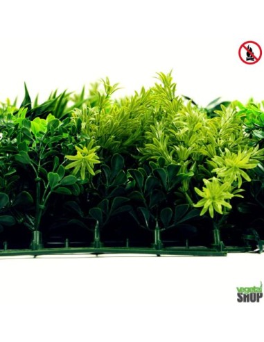 Mur végétal ignifugé PANAMA 1M2 best seller restaurant anti FEU UV vegetal shop
