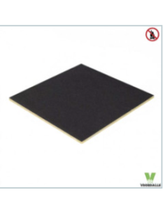 Dalle noire faux-plafond lot 20 ANTI-FEU ignifugé 60x60 Norme A1 NF CEE Vegetal Shop
